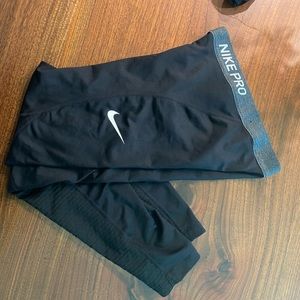 girls nike pro leggings